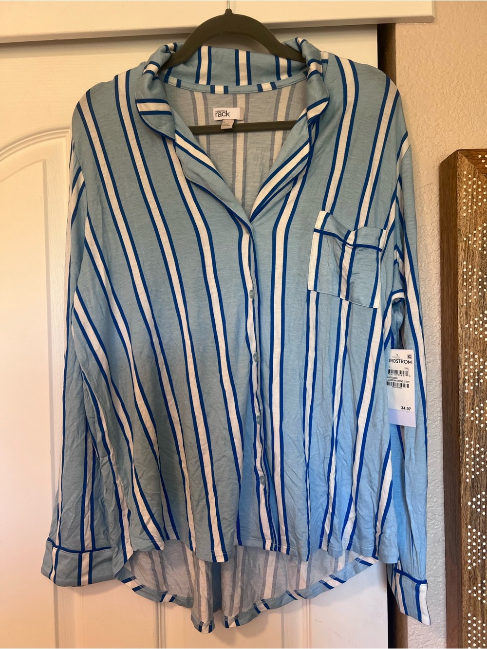 Nordstrom rack light blue pajama top _- Women’s Large - Picture 1 of 5